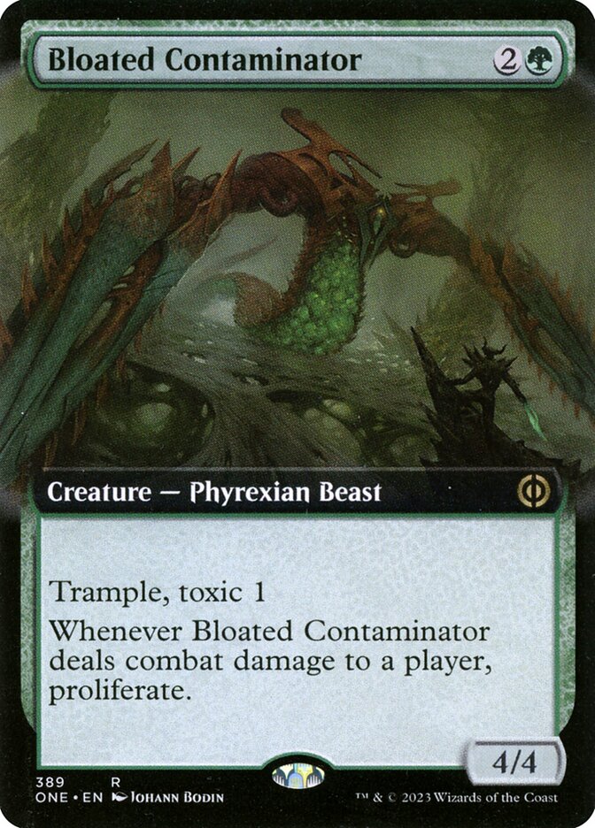Bloated Contaminator - [Foil, Extended Art] Phyrexia: All Will Be One (ONE)