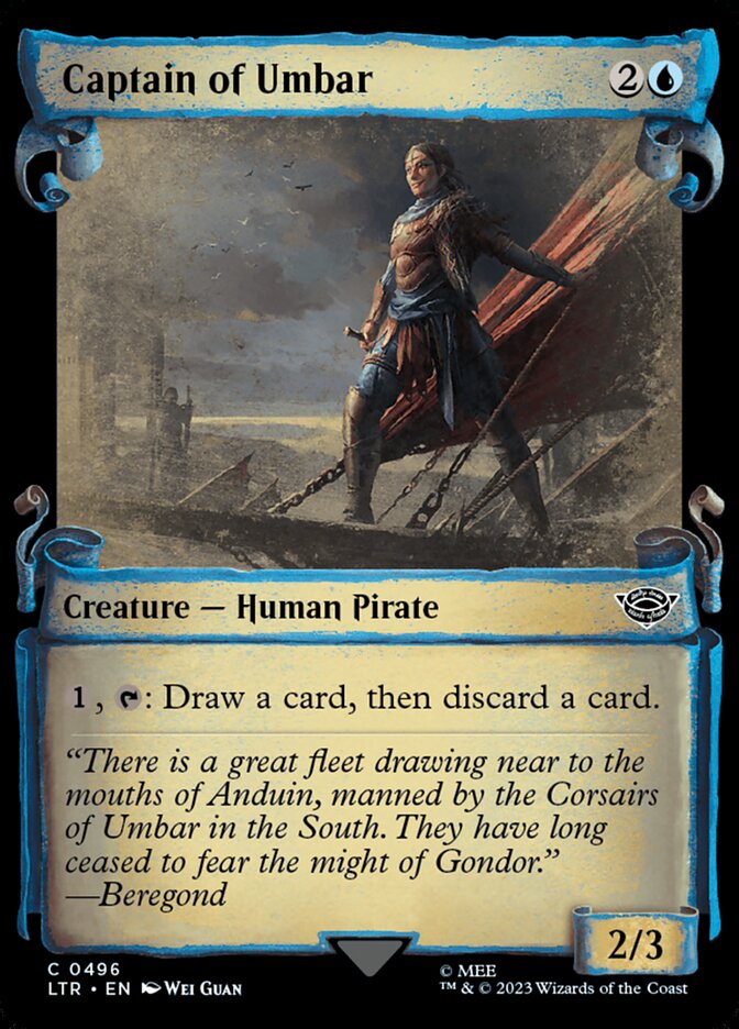 Captain of Umbar - [Foil, Showcase Scroll] The Lord of the Rings: Tales of Middle-earth (LTR)