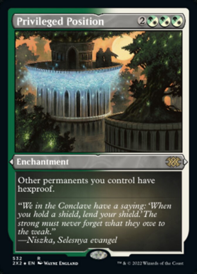 Privileged Position - [Etched Foil] Double Masters 2022 (2X2)