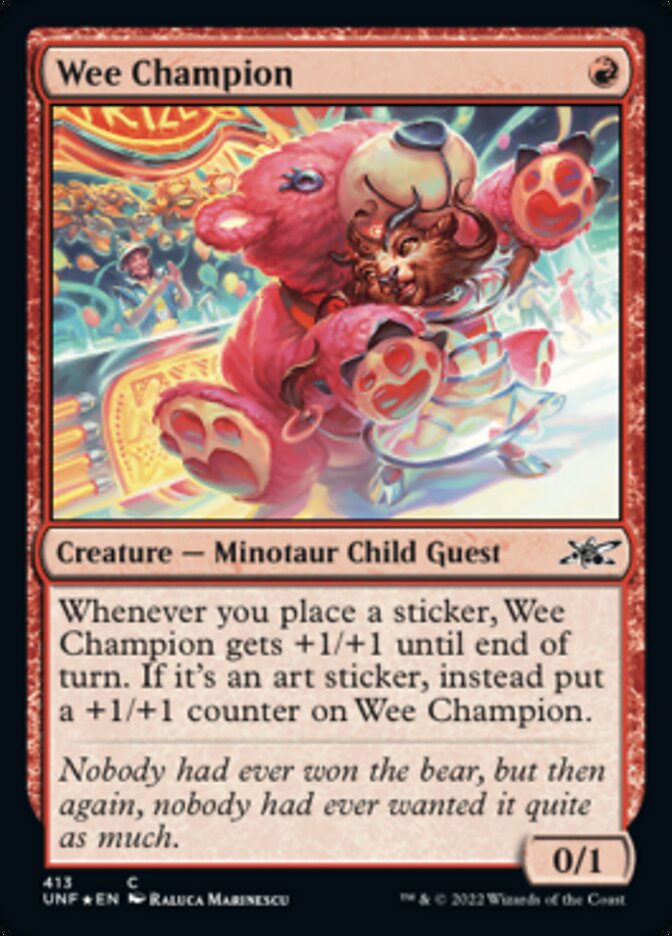 Wee Champion - [Galaxy Foil] Unfinity (UNF)