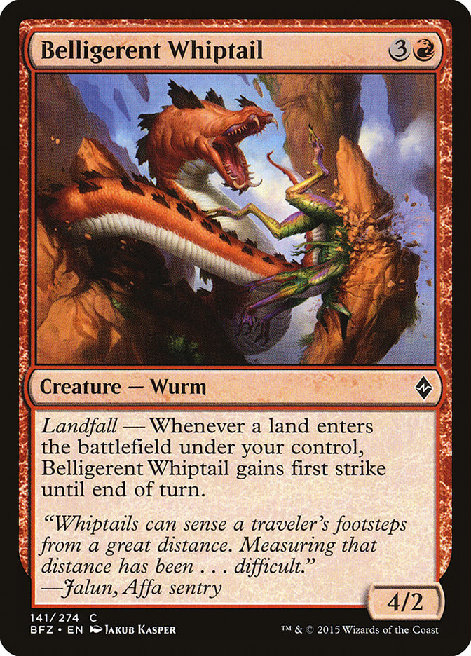 Belligerent Whiptail - Battle for Zendikar (BFZ)