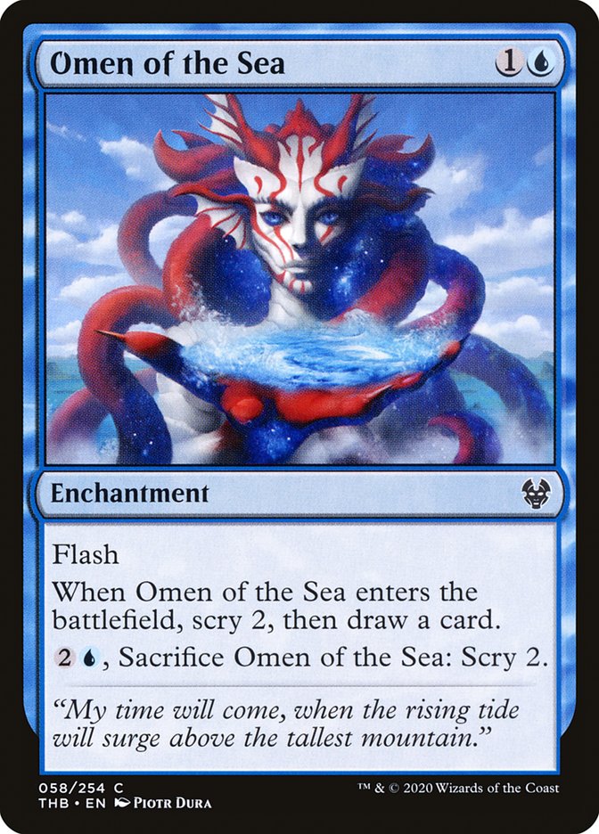 Omen of the Sea - [Foil] Theros Beyond Death (THB)