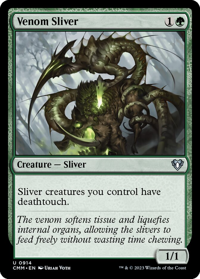 Venom Sliver - [Foil] Commander Masters (CMM)