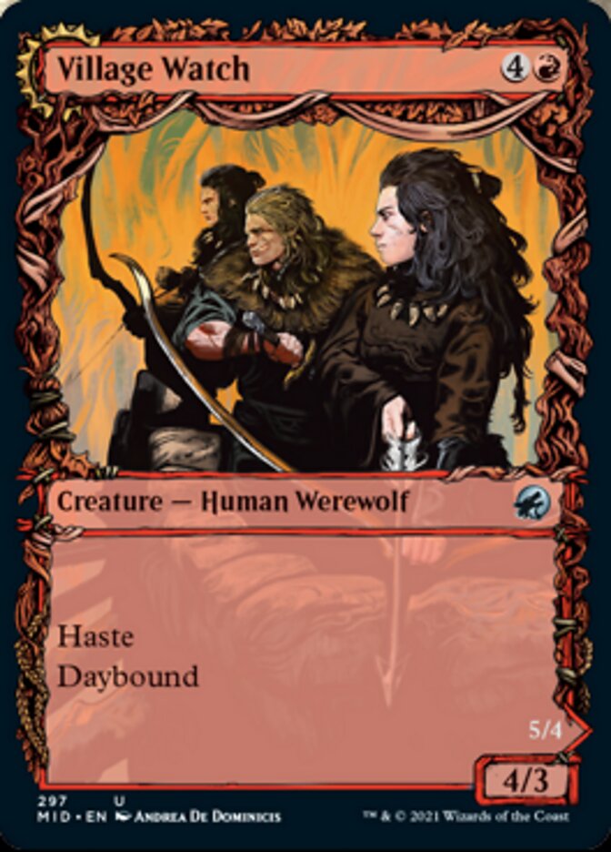 Village Watch // Village Reavers - [Foil, Showcase] Innistrad: Midnight Hunt (MID)