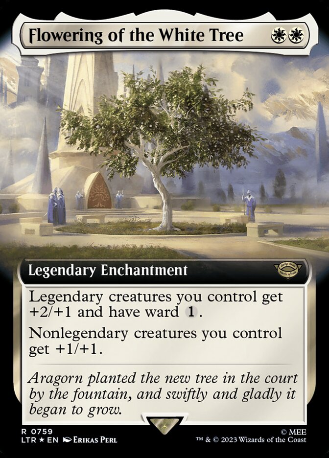Flowering of the White Tree - [Surge Foil, Extended Art] The Lord of the Rings: Tales of Middle-earth (LTR)