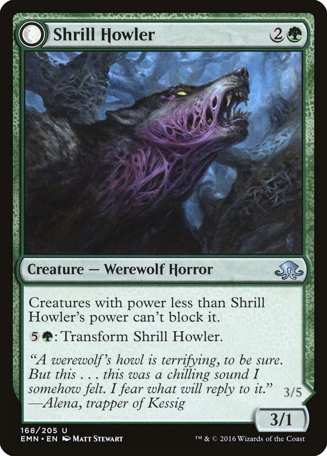 Shrill Howler // Howling Chorus - [Foil] Eldritch Moon (EMN)