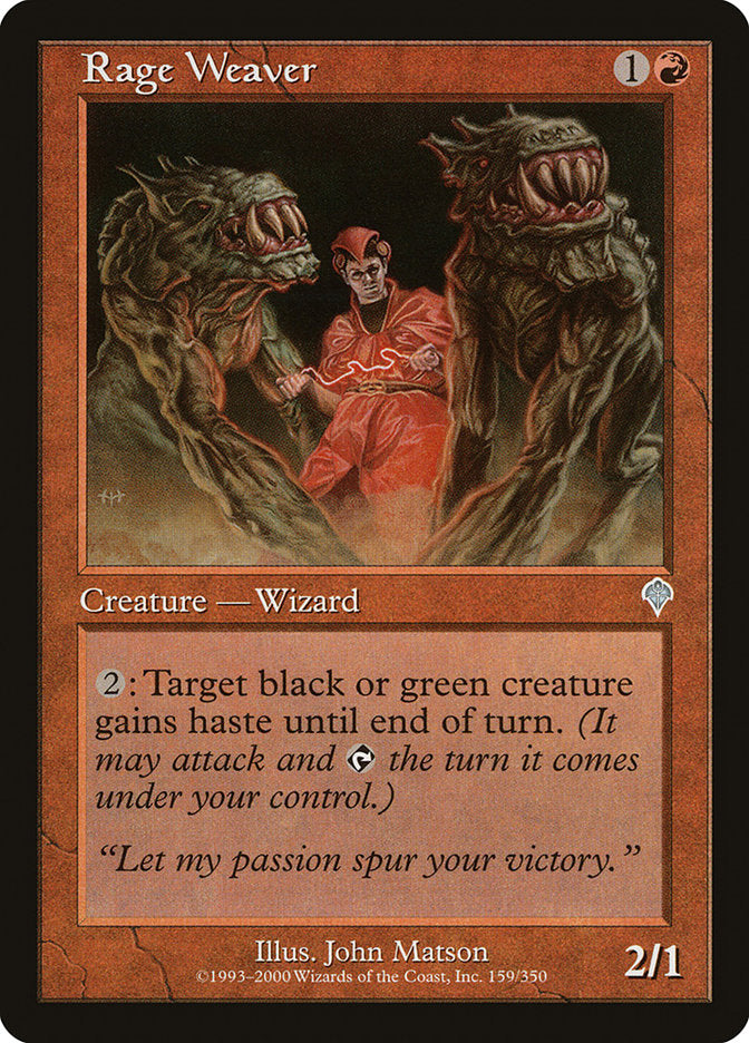 Rage Weaver - [Foil, Retro Frame] Invasion (INV)