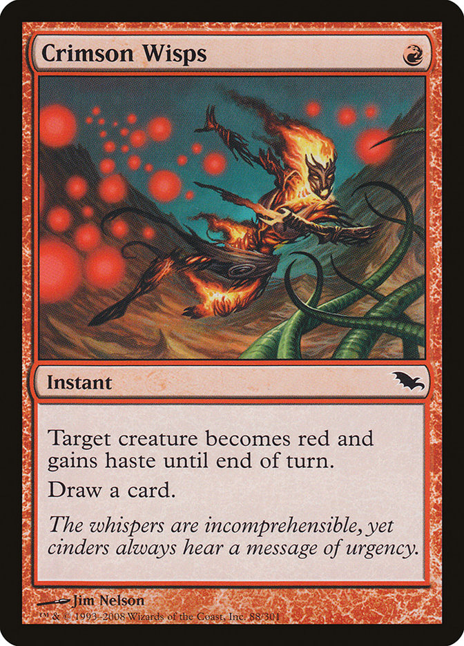 Crimson Wisps - [Foil] Shadowmoor (SHM)