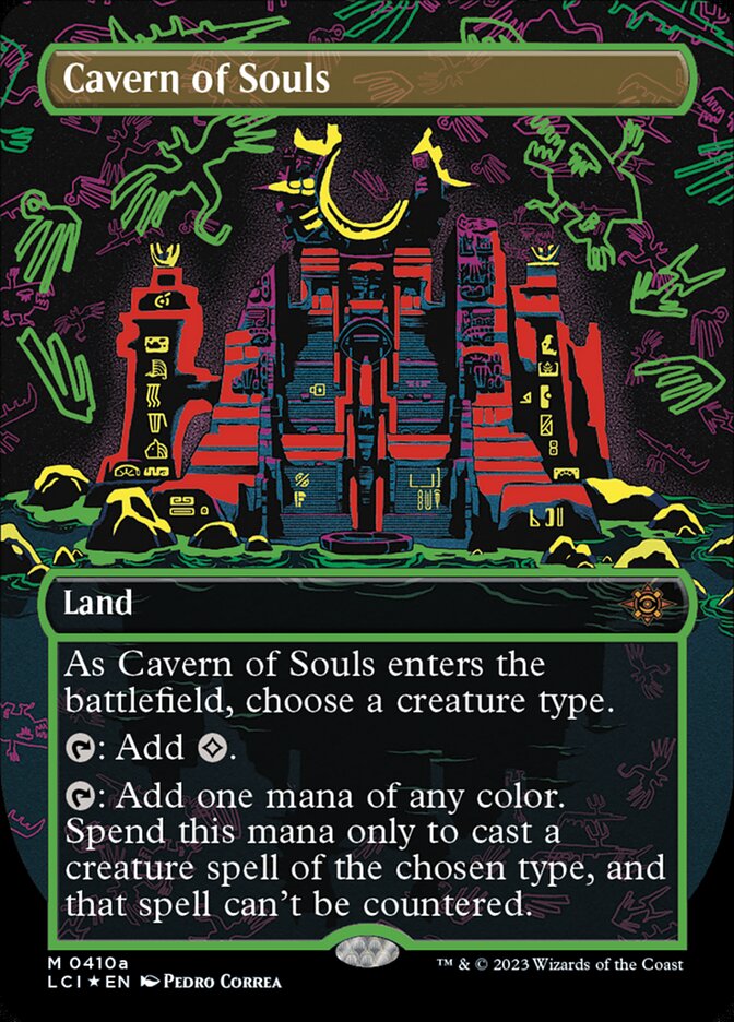 Cavern of Souls - [Foil, Borderless] The Lost Caverns of Ixalan (LCI)