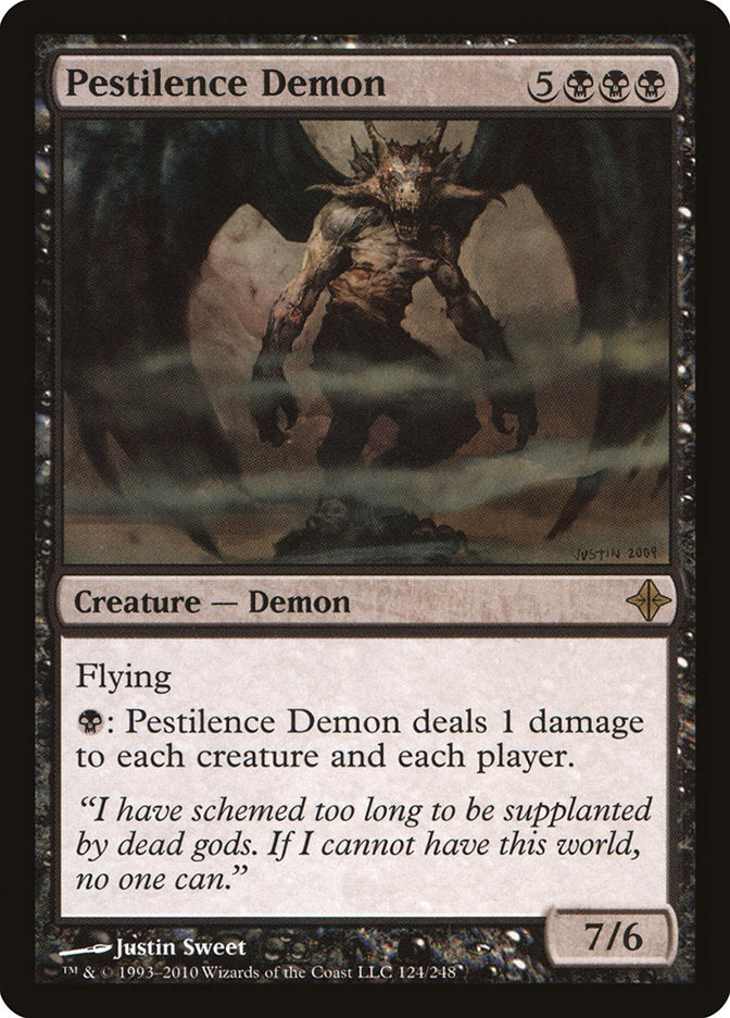 Pestilence Demon - [Foil] Rise of the Eldrazi (ROE)
