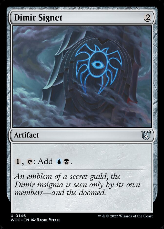 Dimir Signet - Wilds of Eldraine Commander (WOC)