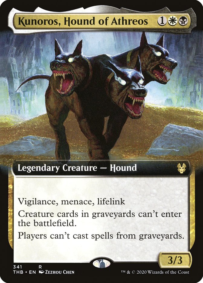 Kunoros, Hound of Athreos - [Extended Art] Theros Beyond Death (THB)