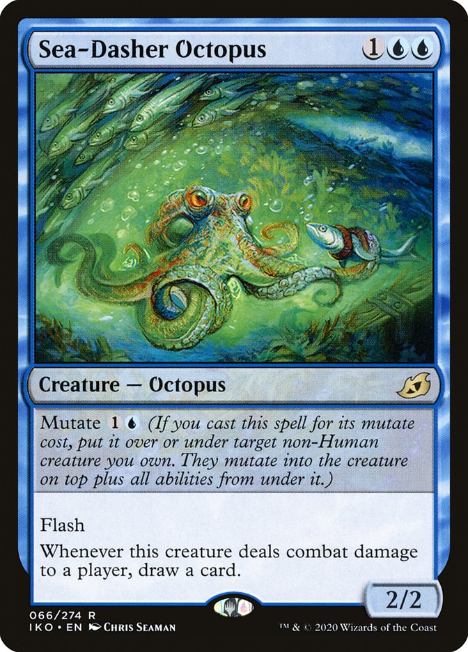 Sea-Dasher Octopus - [Foil] Ikoria: Lair of Behemoths (IKO)