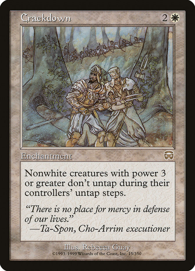 Crackdown - [Foil] Mercadian Masques (MMQ)