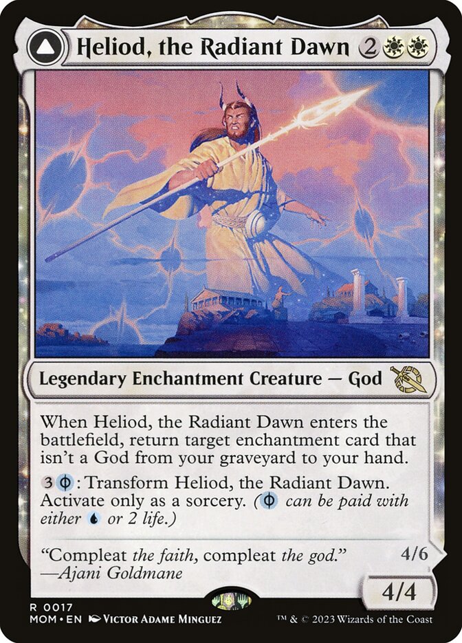 Heliod, the Radiant Dawn // Heliod, the Warped Eclipse - [Foil] March of the Machine (MOM)