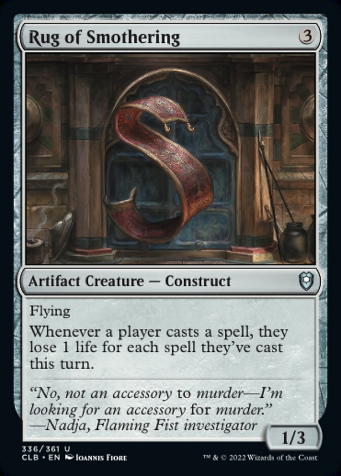 Rug of Smothering - [Foil] Commander Legends: Battle for Baldur's Gate (CLB)