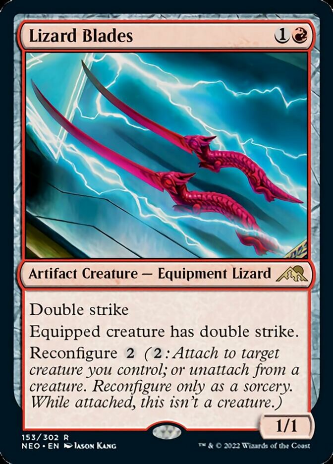 Lizard Blades - [Foil] Kamigawa: Neon Dynasty (NEO)