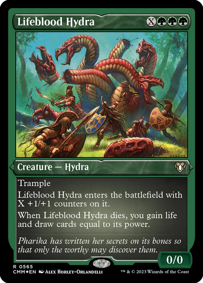 Lifeblood Hydra - [Etched Foil] Commander Masters (CMM)