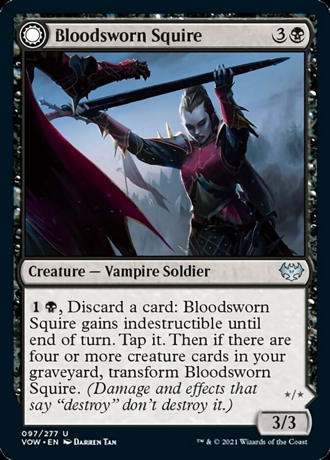 Bloodsworn Squire // Bloodsworn Knight - Innistrad: Crimson Vow (VOW)