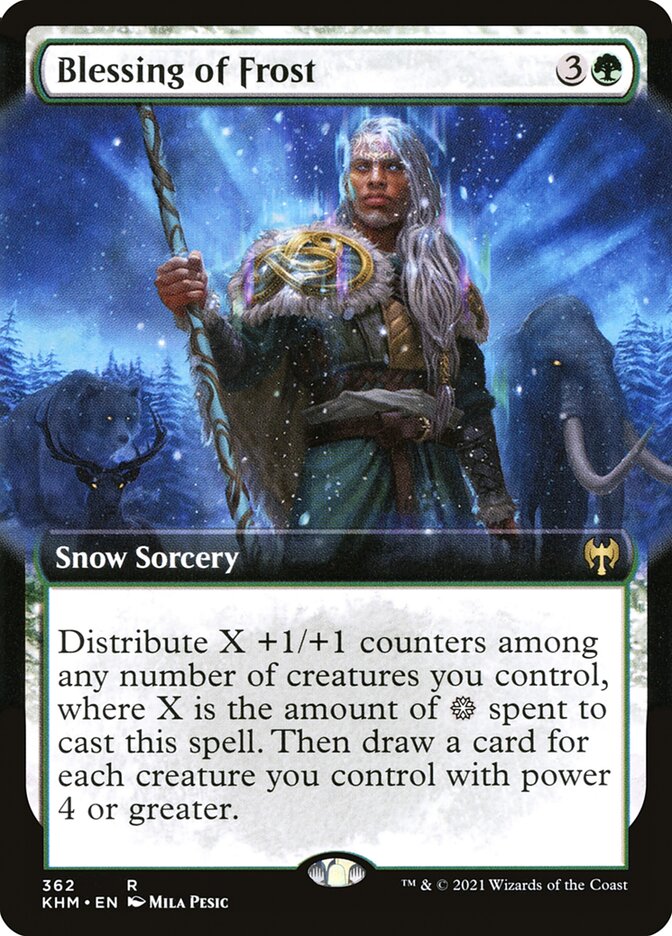Blessing of Frost - [Foil, Extended Art] Kaldheim (KHM)
