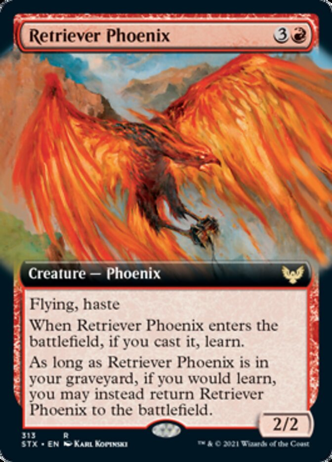 Retriever Phoenix - [Foil, Extended Art] Strixhaven: School of Mages (STX)