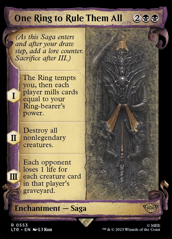 One Ring to Rule Them All - [Foil, Showcase Scroll] The Lord of the Rings: Tales of Middle-earth (LTR)