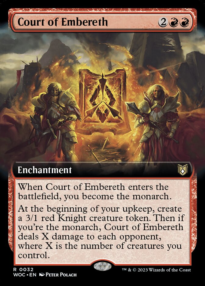 Court of Embereth - [Foil, Extended Art] Wilds of Eldraine Commander (WOC)