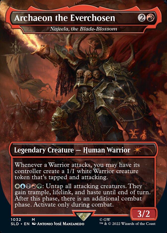 Archaeon the Everchosen - Najeela, the Blade-Blossom - [Foil, Borderless] Secret Lair Drop (SLD)