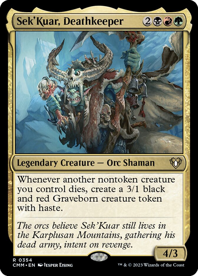 Sek'Kuar, Deathkeeper - [Foil] Commander Masters (CMM)