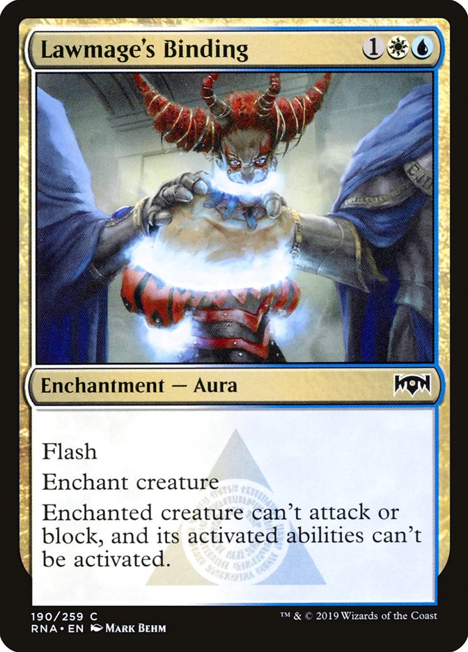 Lawmage's Binding - [Foil] Ravnica Allegiance (RNA)