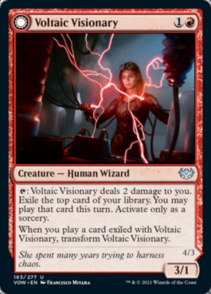 Voltaic Visionary // Volt-Charged Berserker - [Foil] Innistrad: Crimson Vow (VOW)