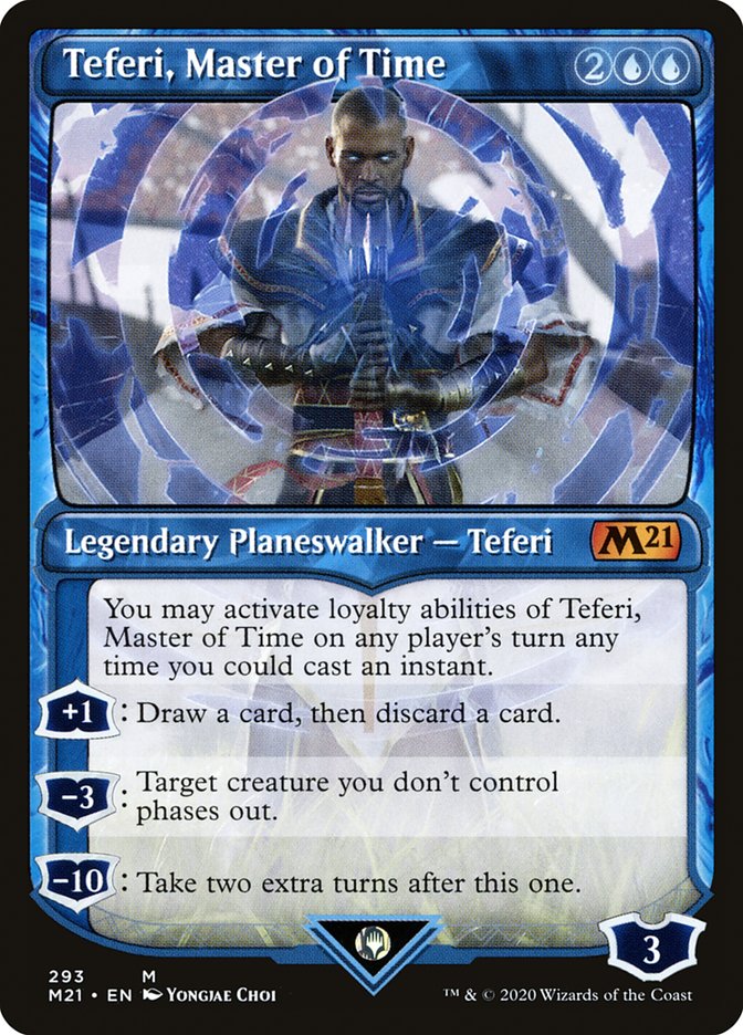 Teferi, Master of Time - [Foil, Showcase] Core Set 2021 (M21)