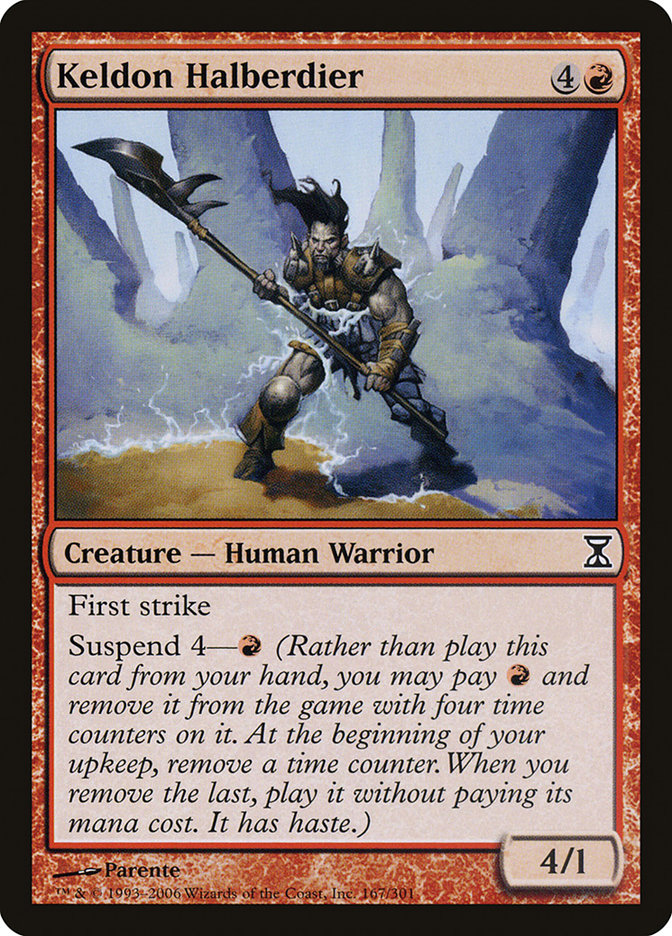Keldon Halberdier - [Foil] Time Spiral (TSP)