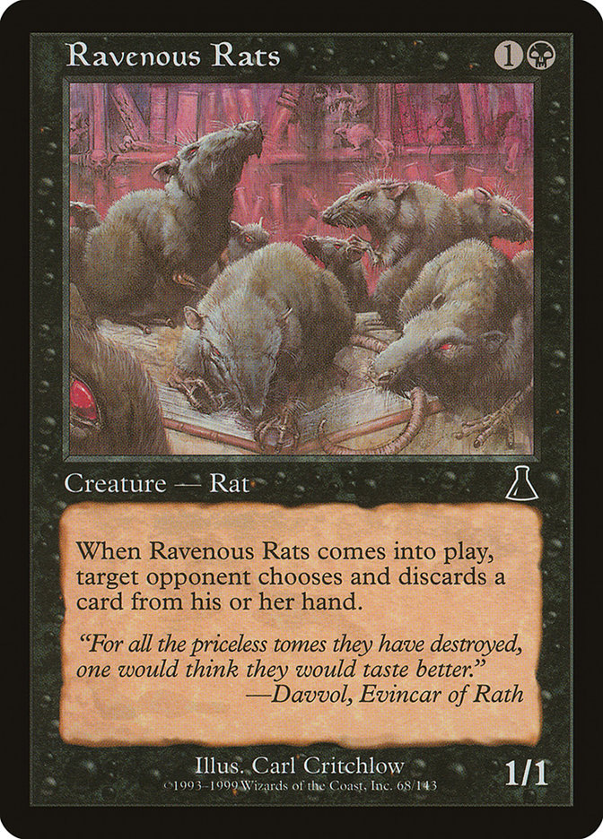 Ravenous Rats - [Foil] Urza's Destiny (UDS)