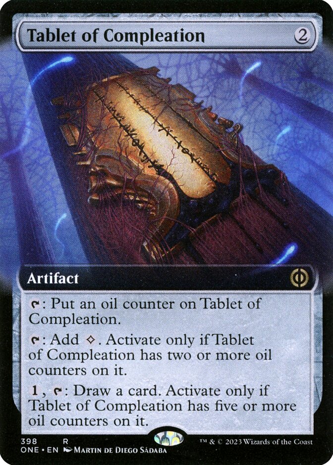 Tablet of Compleation - [Foil, Extended Art] Phyrexia: All Will Be One (ONE)