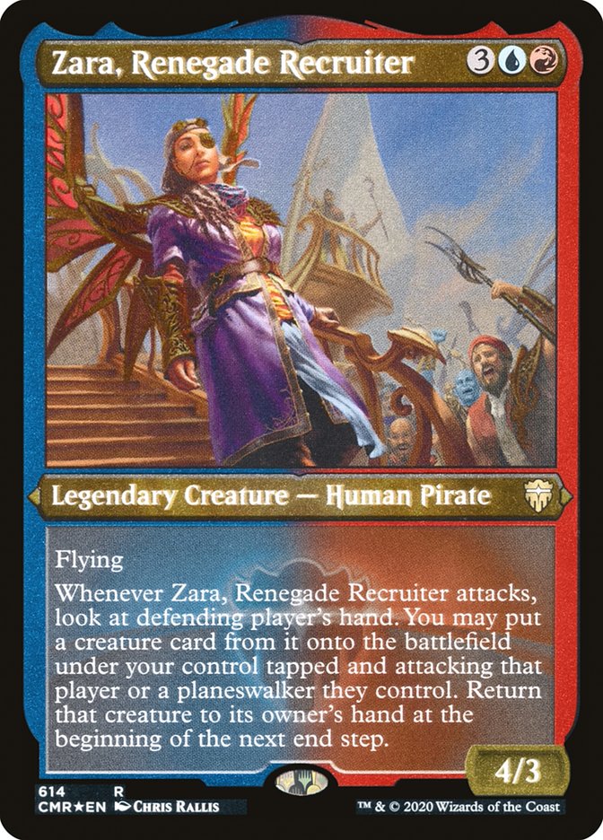 Zara, Renegade Recruiter - [Etched Foil] Commander Legends (CMR)