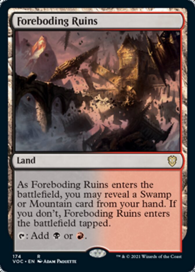 Foreboding Ruins - [Foil] Crimson Vow Commander (VOC)