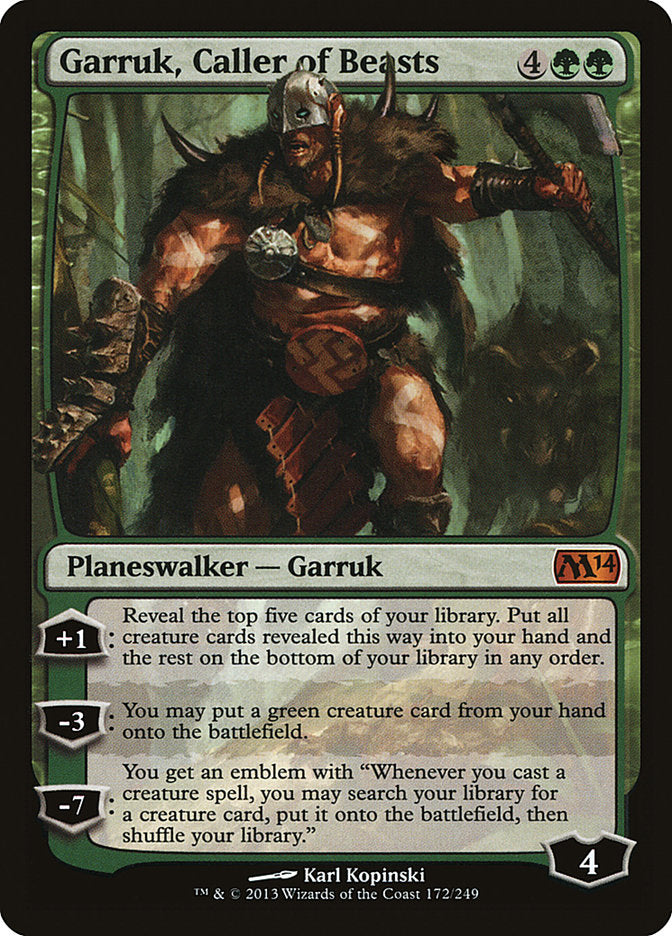 Garruk, Caller of Beasts - [Foil] Magic 2014 (M14)