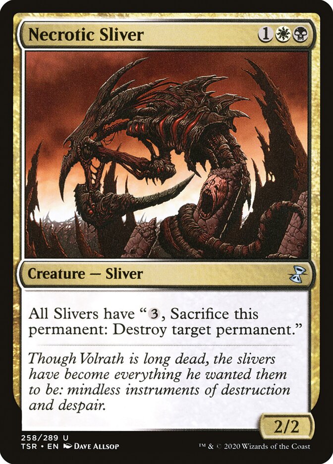 Necrotic Sliver - [Foil] Time Spiral Remastered (TSR)