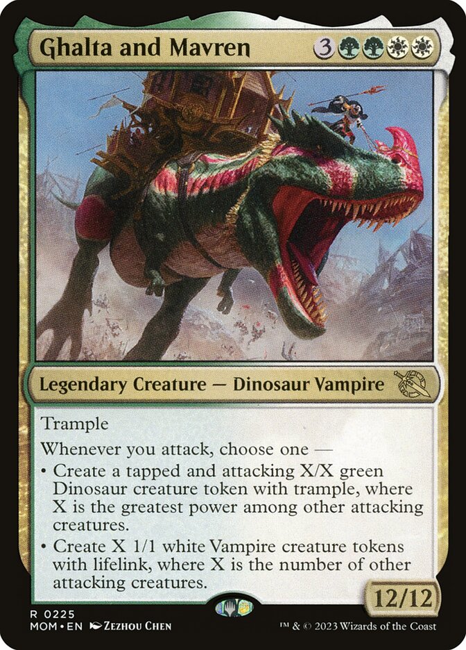 Ghalta and Mavren - [Foil] March of the Machine (MOM)