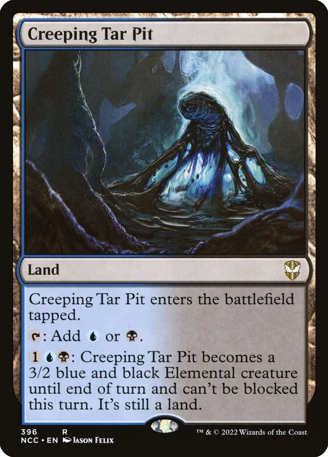 Creeping Tar Pit - [Foil] New Capenna Commander (NCC)