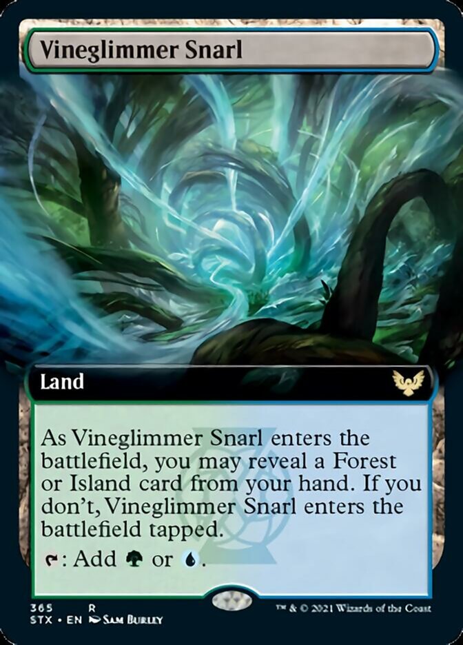 Vineglimmer Snarl - [Foil, Extended Art] Strixhaven: School of Mages (STX)