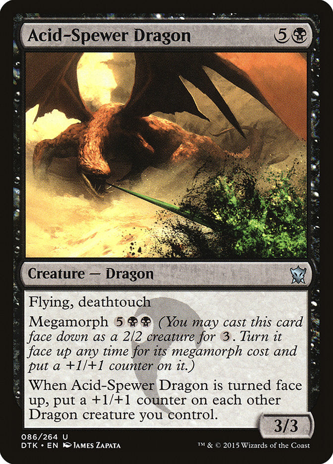 Acid-Spewer Dragon - [Foil] Dragons of Tarkir (DTK)