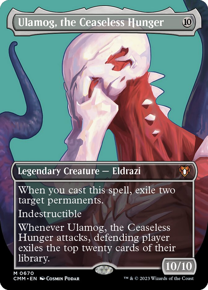 Ulamog, the Ceaseless Hunger - [Foil, Borderless] Commander Masters (CMM)