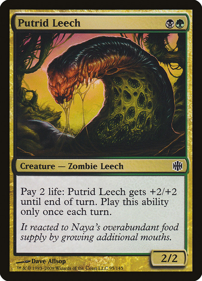 Putrid Leech - [Foil] Alara Reborn (ARB)