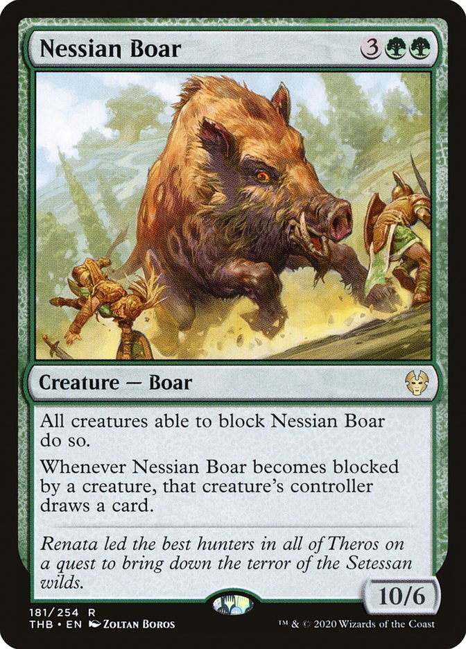 Nessian Boar - [Foil] Theros Beyond Death (THB)