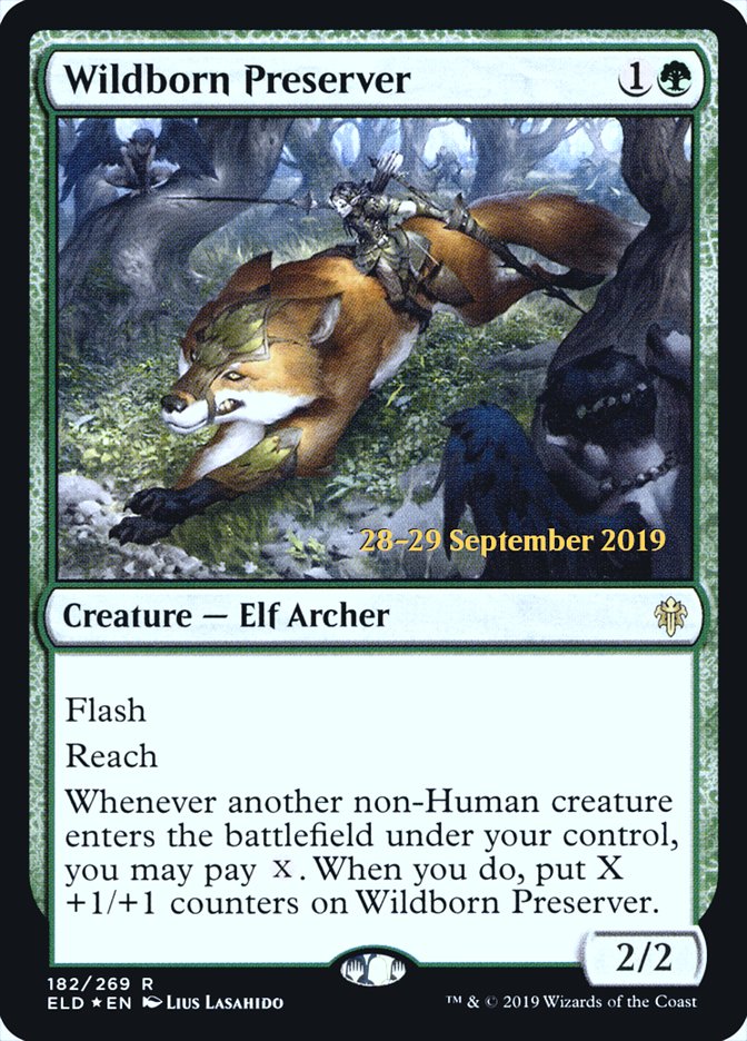 Wildborn Preserver - [Foil, Promo] Throne of Eldraine Promos (PELD)