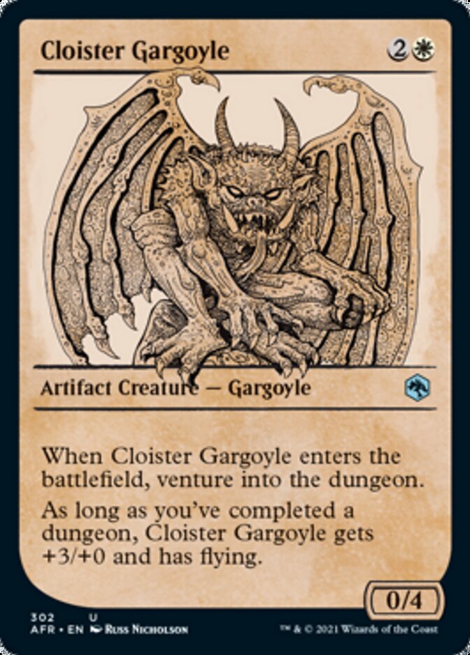 Cloister Gargoyle - [Foil, Showcase] Adventures in the Forgotten Realms (AFR)