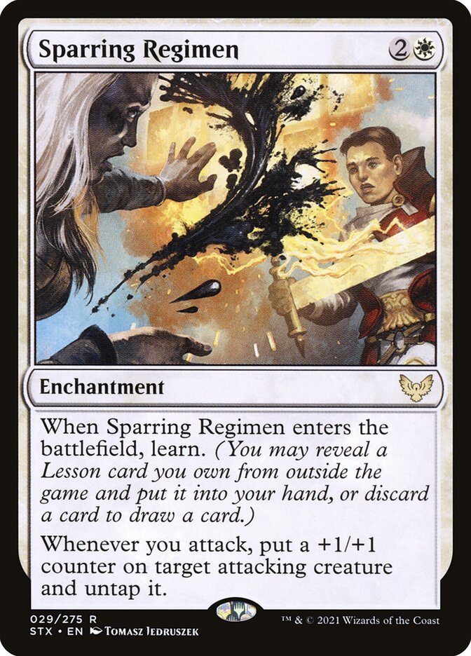 Sparring Regimen - [Foil] Strixhaven: School of Mages (STX)