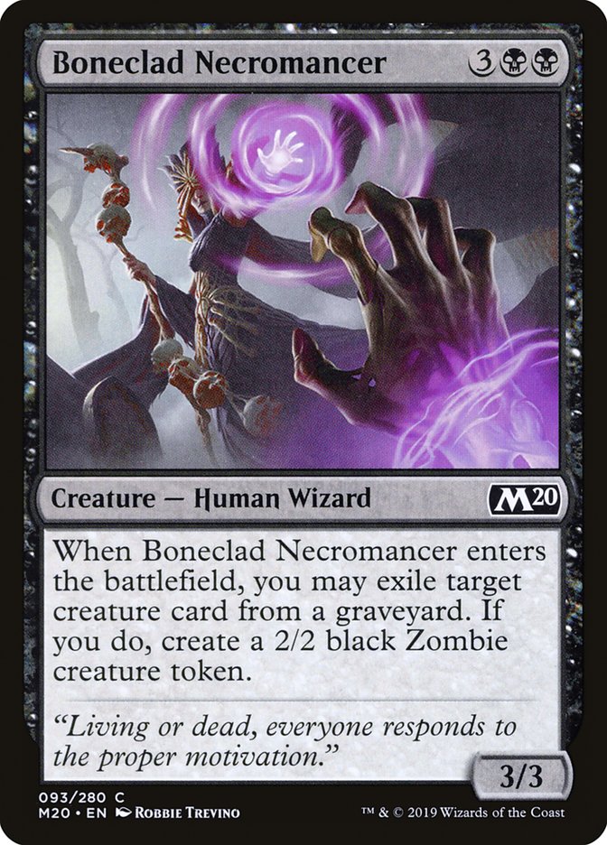 Boneclad Necromancer - [Foil] Core Set 2020 (M20)